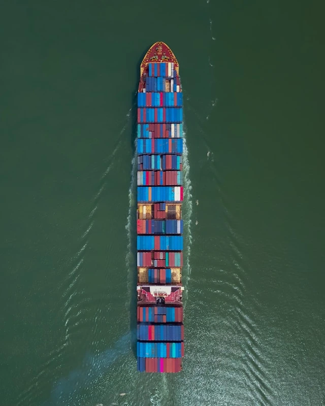 Global shipping and logistics illustration